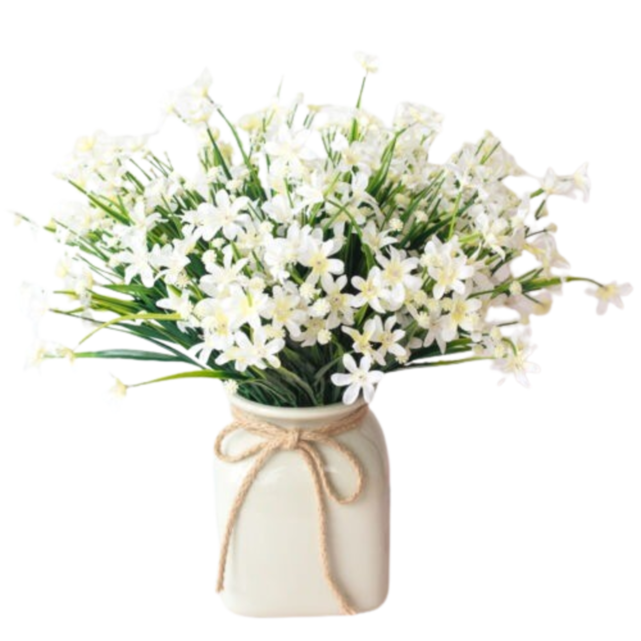 28 Heads US Artificial small Lily Outdoor Fake Flower Plant Home Decoration